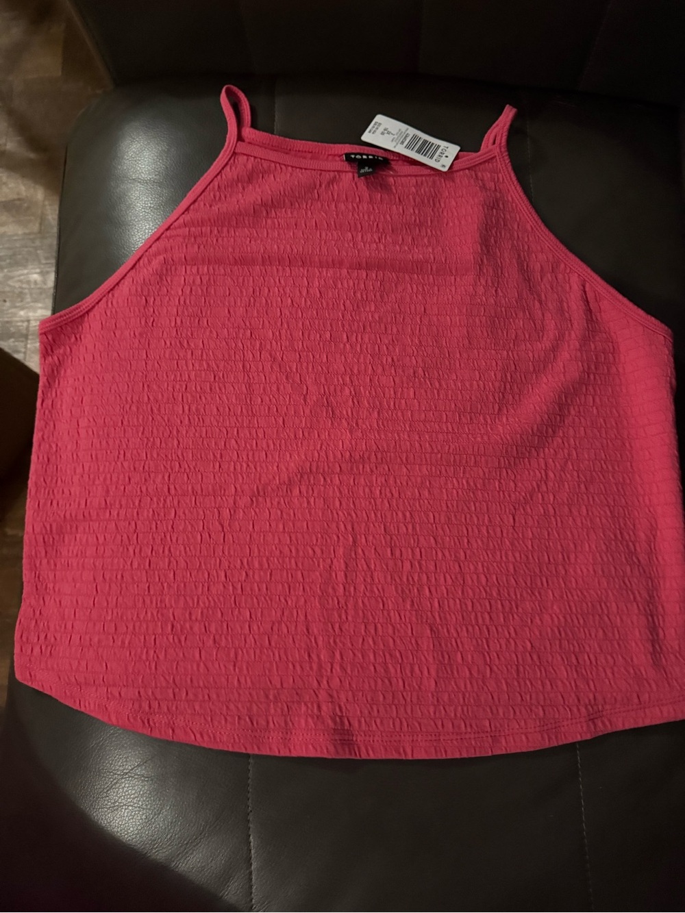 torrid Hot Pink Textured Halter Cami